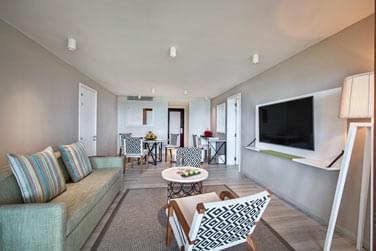 L'espace salon de la Suite Deluxe