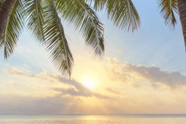 Le coucher du soleil sur la mer, un moment merveilleux  partager en couple ou en famille !