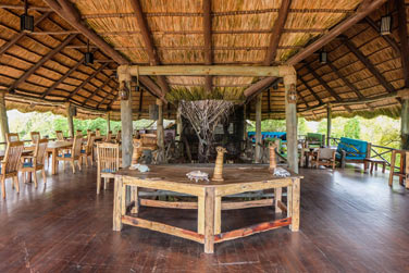 L'espace de restauration du lodge