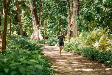 Pour les amateurs de jogging, la fort luxuriante en fait un cadre exceptionnel