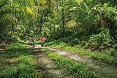 Exploration de l'intrieur de l'le en vlo