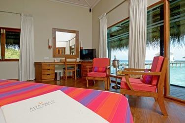 Avec une vue imprenable sur le lagon.