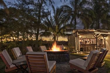 La terrasse du bar Lakaz Rum