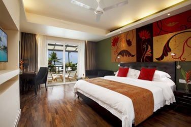 Dcor exotique et tons ocres.