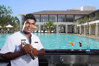 Le bar aquatique de l'htel vous concocte de dlicieux cocktails rafrachissants.