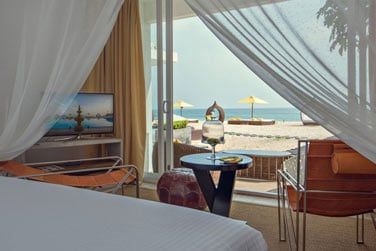 Certaines ont un accs direct  la plage