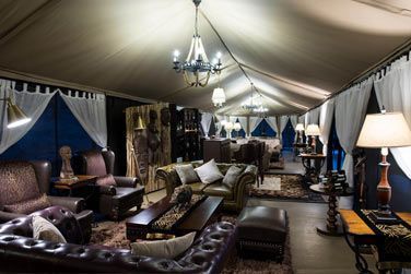 Ce campement 5* est  la fois trs luxueux et authentique...