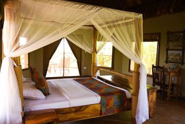 L'une des chambres du Burudika Manyara Lodge  Mto Wa Bu