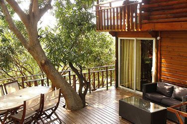 La terrasse du Lodge Confort