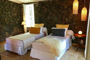 Les deux lits simples du Lodge Suprieur