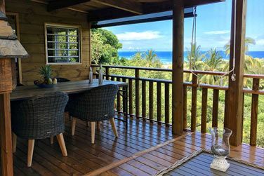 La terrasse semi-couverte du Lodge Suprieur