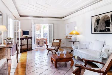 Le salon de la Villa Crole