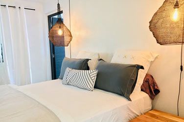 L'une des chambres de la Villa Mangue