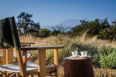 Prendre un caf au cur de la savane en esprant apercevoir un des nombreux animaux