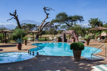 La belle piscine extrieure du Sentrim Amboseli Camp