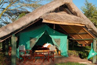 L'une des tentes du Sweetwaters Tented Camp