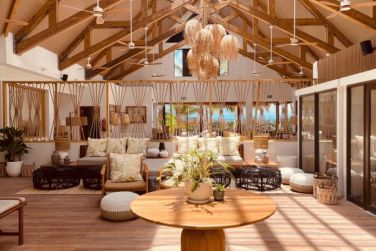 Le lobby de l'Indian Ocean Lodge