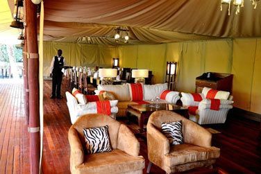 Les espaces intrieurs du Kiboko Luxury Camp
