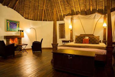 L'une des chambres du Tawi Lodge