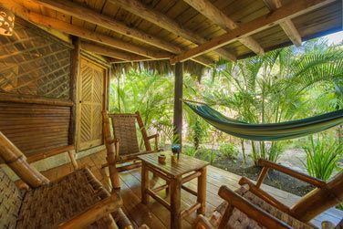 La terrasse du bungalow 1 chambre - Lit Queen size