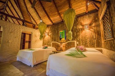 La chambre du bungalow 1 chambre - Lit Queen size