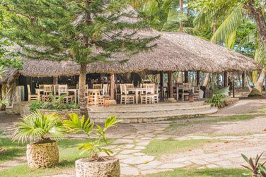 L'extrieur de l'un des deux restaurants de l'htel