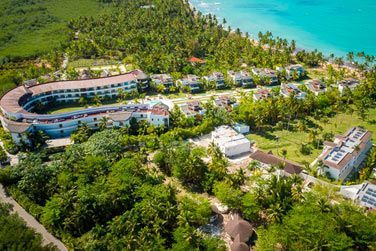 La vue arienne de l'htel