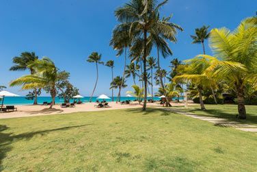 La plage au sable blanc