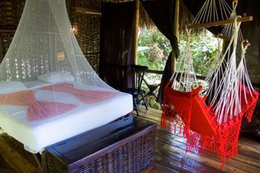 Et vous disposez galement de petits hamacs pour vous reposer.