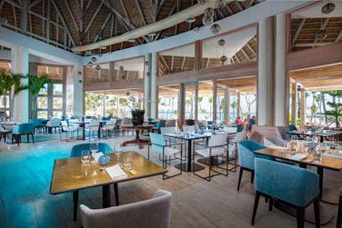 L'intrieur du restaurant Blue Grill