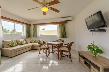 Le salon des appartements Confort