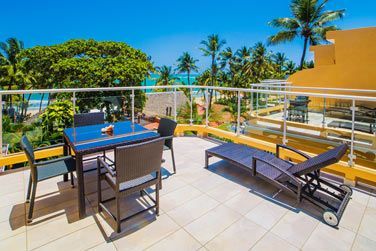 La terrasse de la chambre Confort Premium ct mer