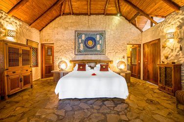 La chambre du bungalow 1 chambre - Lit King size  l'htel Natura Cabana