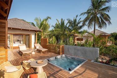 L'extrieur de la Villa Front de mer 2 chambres