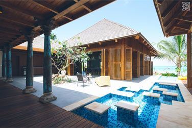 L'extrieur de la Villa Luxury Front de mer 3 chambres