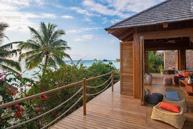 La terrasse de la Villa Front de mer 2 chambres