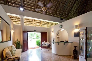 La rception pour se rendre  la salle de gym