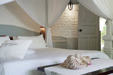 Lit king size confortable de la deluxe family beach villa