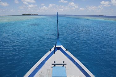 Evadez vous en bteau sur la mer des maldives