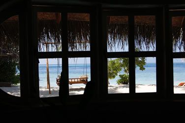 Terrasse paradisiaque de la beach villa avec une vue dpaysante des tropiques
