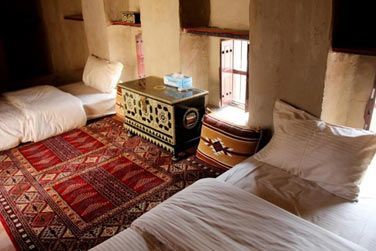 L'une des chambres avec deux lits simples