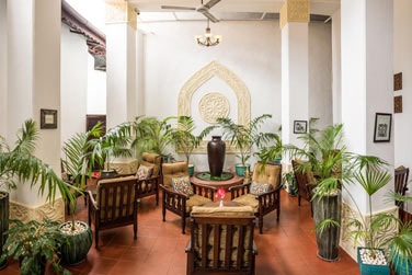 Le cadre chaleureux de cet htel de charme