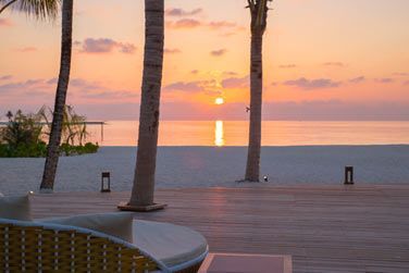 Terrasse magnifique face  une mer turquoise magnifique