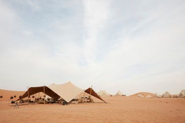 Le Magic Camp Wahiba Sands est un campement de luxe,  l'ambiance chic et chaleureuse