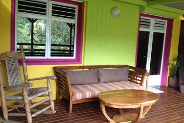 La terrasse de la suite Bambou