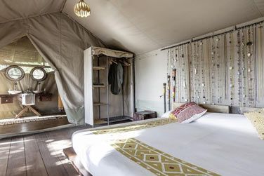 L'une des chambres du Basecamp Masai Mara