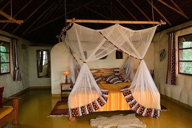 L'une des chambres du Sunbird Lodge