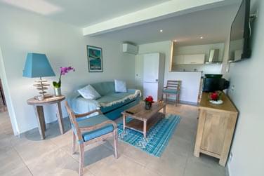 L'espace salon de la Suite