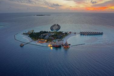 Le maafushivaru dispose d'un spot exceptionnel pour admirez de magnifiques couchers de soleil