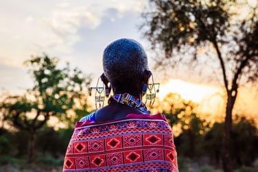 et aux couleurs typiques Masai